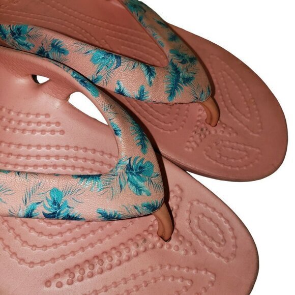 Crocs Iconic Comfort Womens Sandals Size 4 Blush TealPre-Owned - Picture 12 of 13